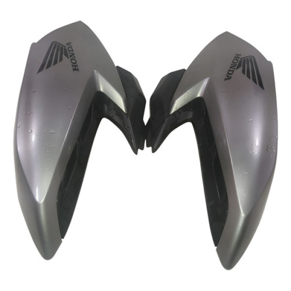 Par Carenagem Tanque Fan 160 Original Usado 2023 2024 Prateado