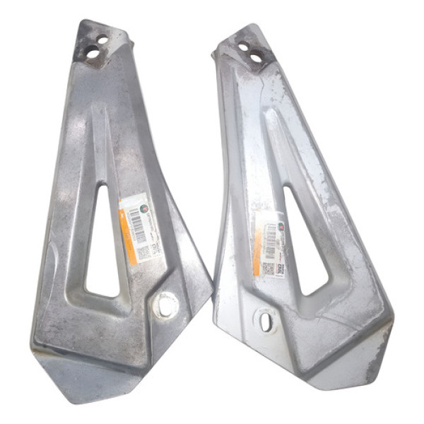 Bacalhau Suporte Pedaleira Dafra Speed  150 2008 2009 2014 Prateado