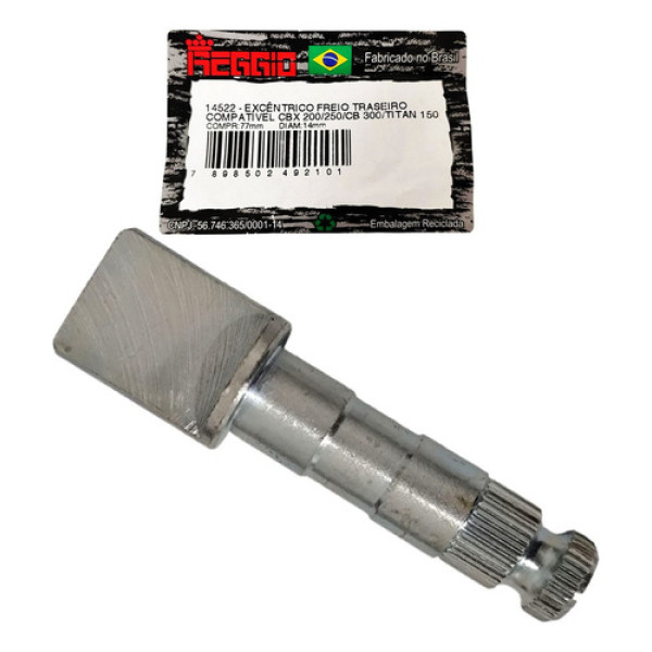 Eixo Excêntrico Abre Patim Lona Twister 250 Melhoria Freio