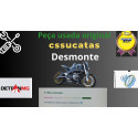 Roda Traseira Liga Leve  Zig 50  2012 2013 2014 2015 2017 Preto