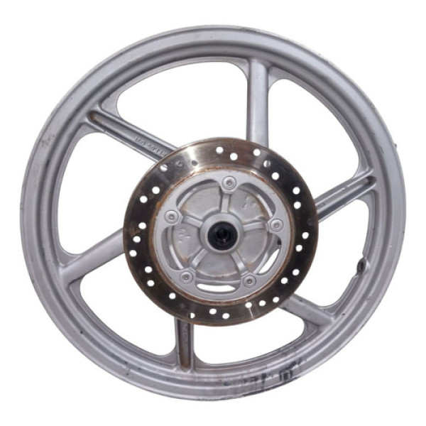 Roda Dianteiro Com Disco Cbx Strada 200 1993 1994 1995 2003 Cinza