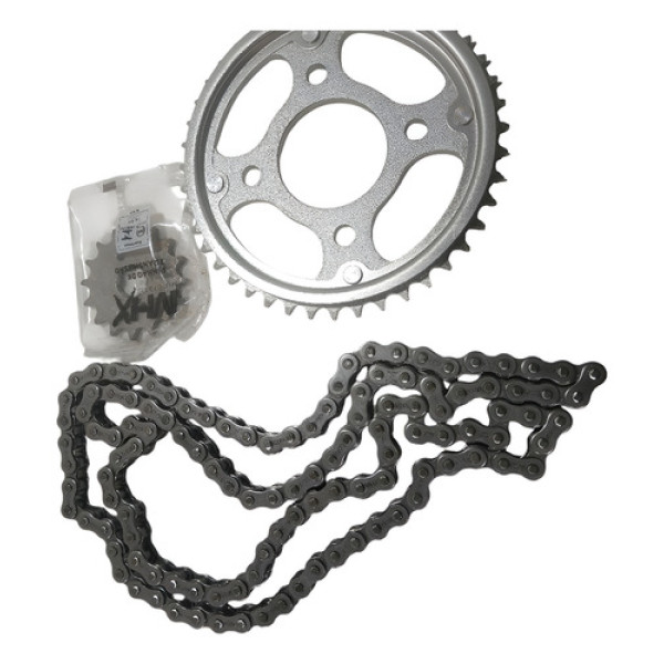 Kit Transmissão 428h 118 Mhx Titan 150 2004 2005 2006 2015 Preto